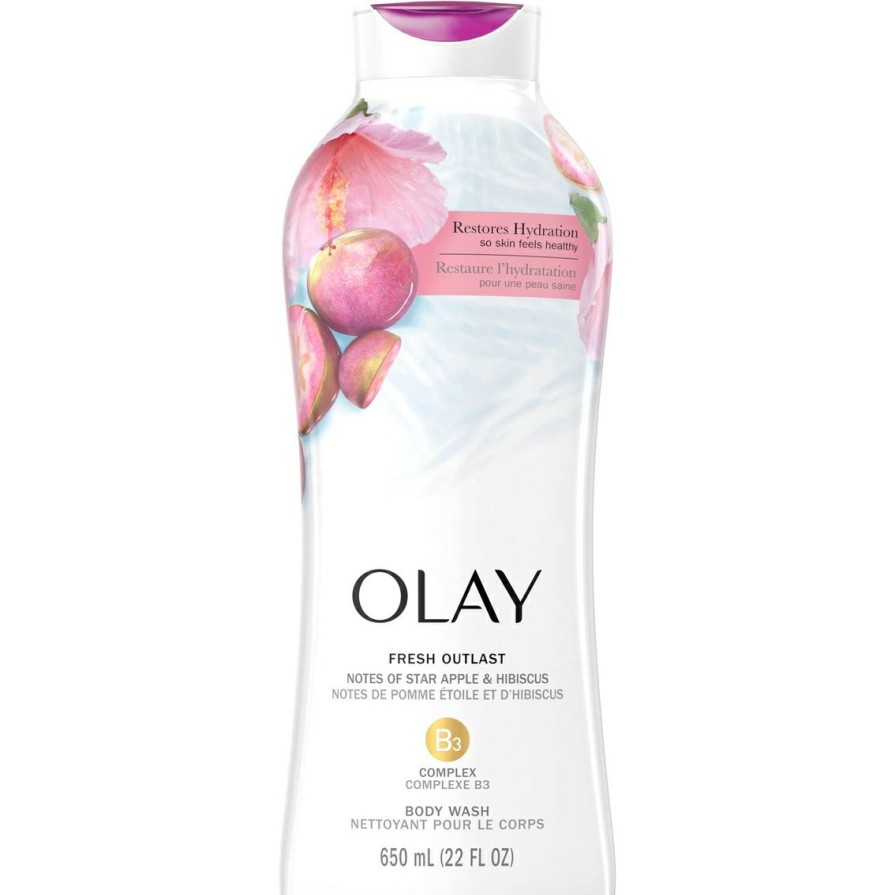 Beauty * | Flash Sale Olay Body Wash Fresh Outlast Star Apple/Hibiscus 22 Oz.