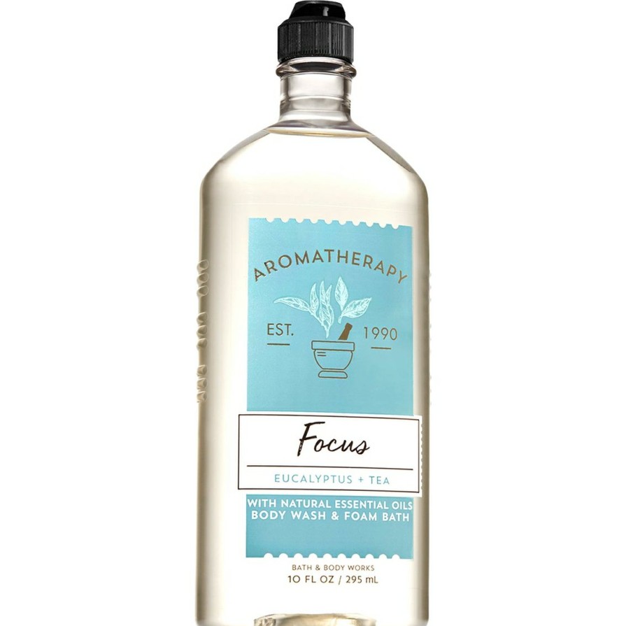 Beauty * | Budget Bath & Body Works Aromatherapy Focus Eucalyptus And Tea Body Wash And Foam Bath