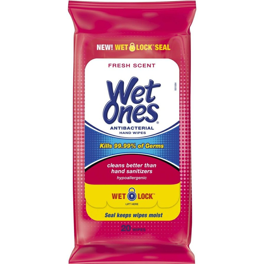 Beauty * | Best Reviews Of Wet Ones Antibacterial Hand Wipes Fresh Scent 20 Ct.