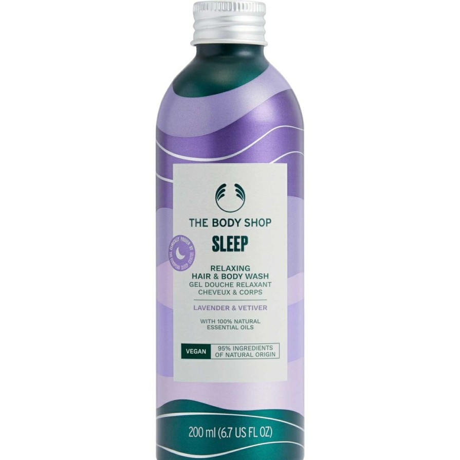 Beauty * | Cheap The Body Shop Lavender And Vetiver Sleep Relaxing Hair And Body Wash