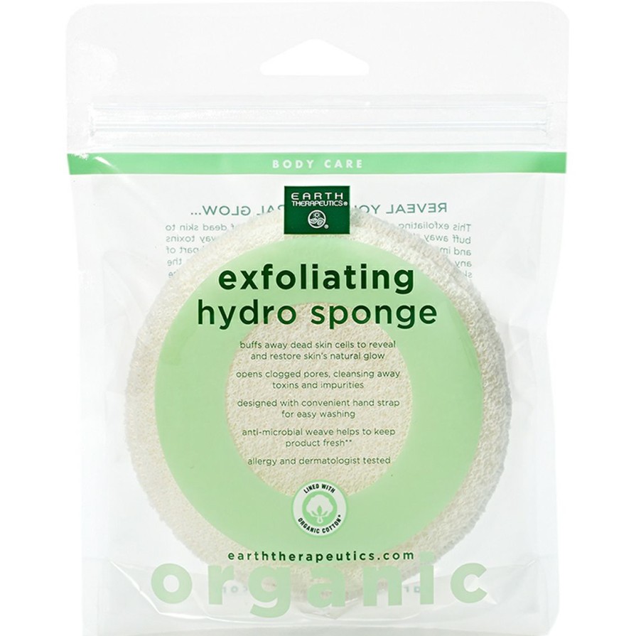 Beauty * | Deals Earth Therapeutics Organic Cotton Exfoliating Round Sponge