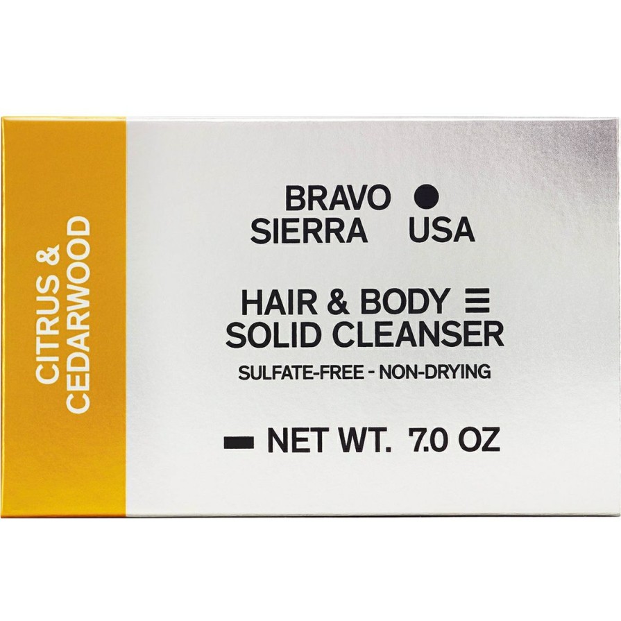 Beauty * | Buy Bravo Sierra Citrus And Cedarwood Hair And Body Solid Cleanser 7 Oz.