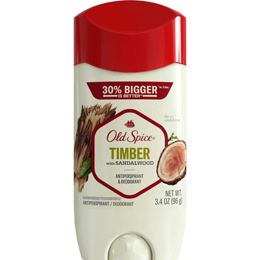 Beauty * | Best Sale Old Spice Timber With Sandalwood Invisible Solid Deodorant For Men