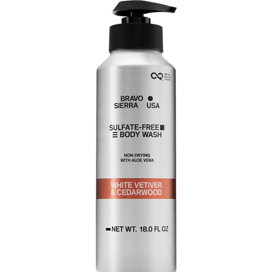 Beauty * | Coupon Bravo Sierra White Vetiver And Cedarwood Body Wash 18 Oz.