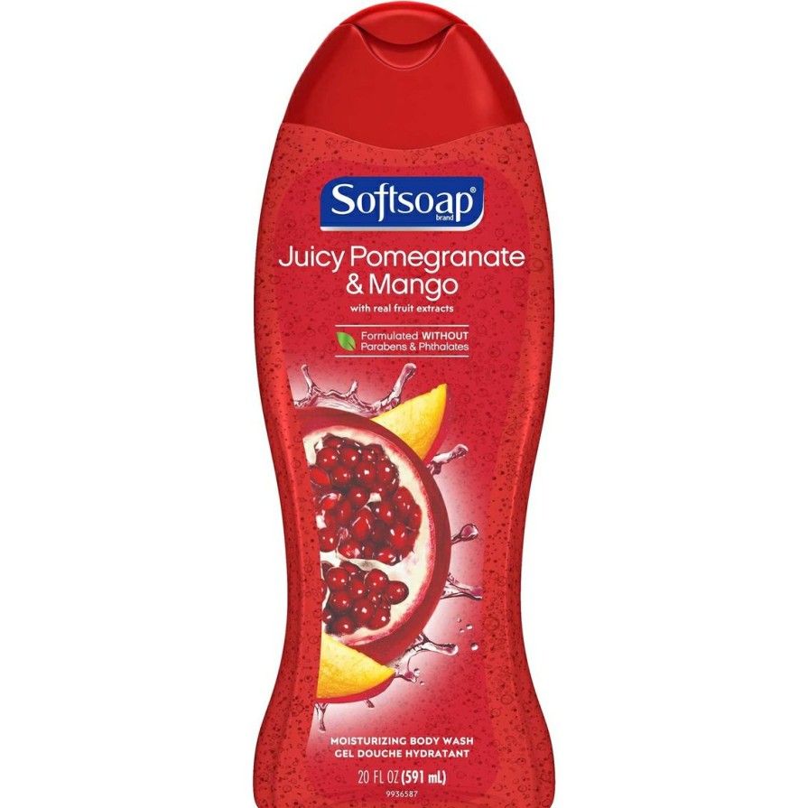 Beauty * | Hot Sale Softsoap Pomegrante And Mango Moisturizing Body Wash Scrub 20 Oz.