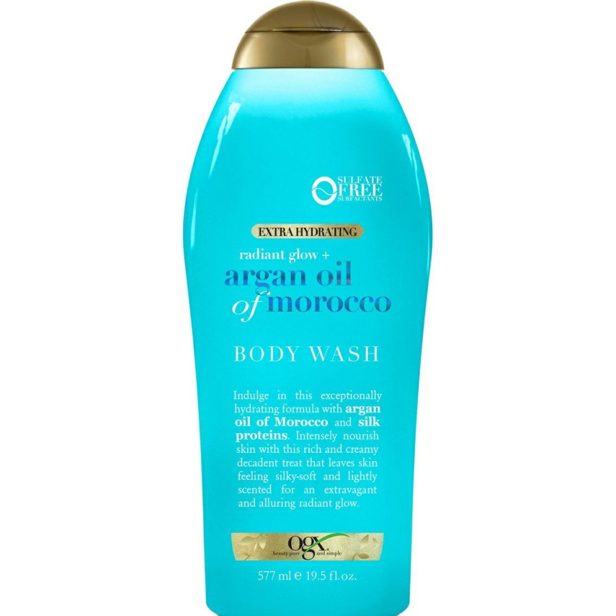 Beauty * | Top 10 Ogx Radiant Glow + Argan Oil Of Morocco Extra Hydrating Body Wash 19.5 Oz.