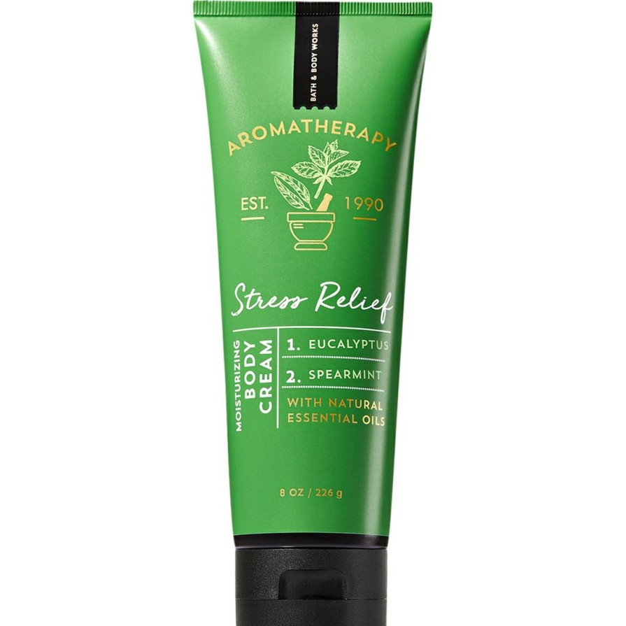 Beauty * | Budget Bath & Body Works Aromatherapy Stress Relief Eucalyptus And Spearmint Body Cream