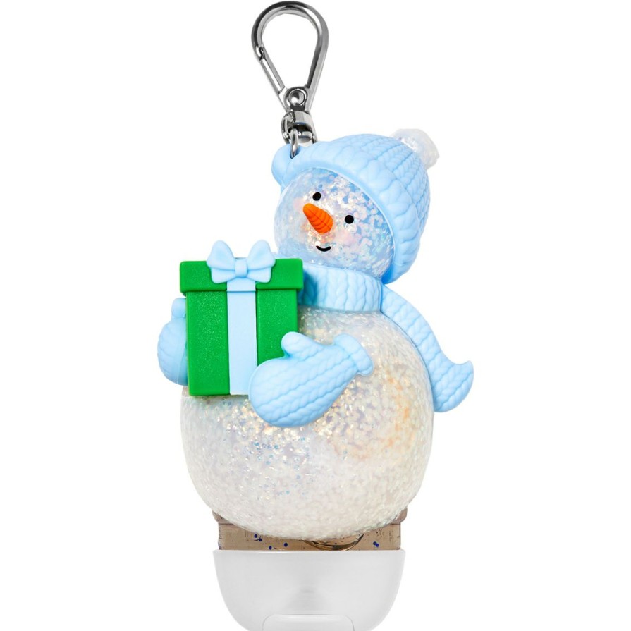 Beauty * | Best Sale Bath & Body Works Sounds Snowman Pocketbac Clip Hand Sanitizer