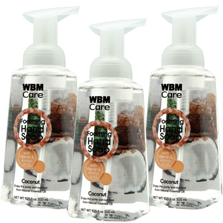 Beauty * | Coupon Wbm Care Coconut Foaming Hand Soap 3 Pk.