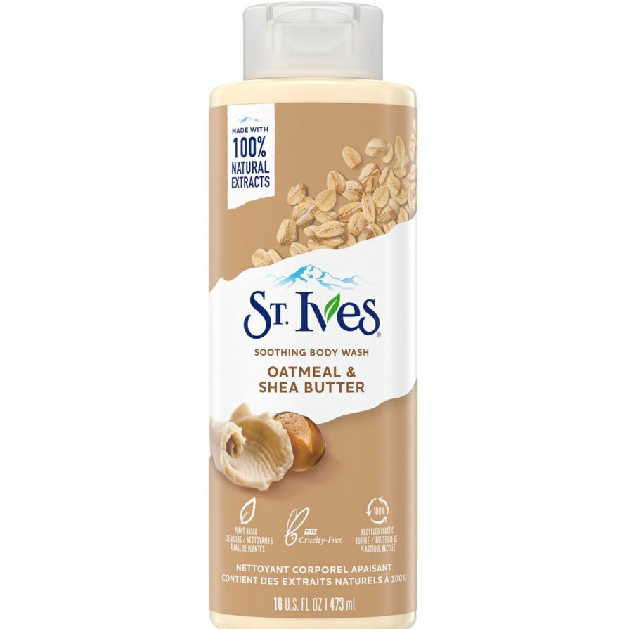 Beauty * | Promo St. Ives Oatmeal & Shea Butter Plant Based Natural Body Wash 16 Oz.