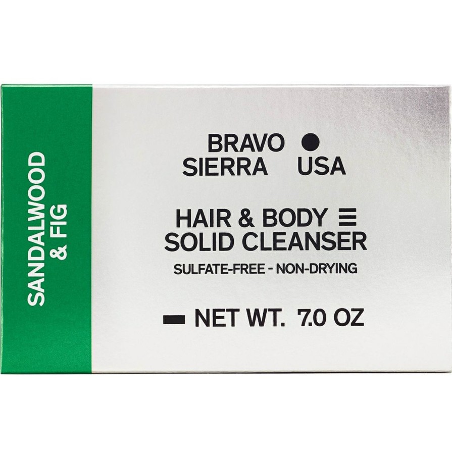 Beauty * | Top 10 Bravo Sierra Sandalwood And Fig Hair And Body Solid Cleanser 7 Oz.