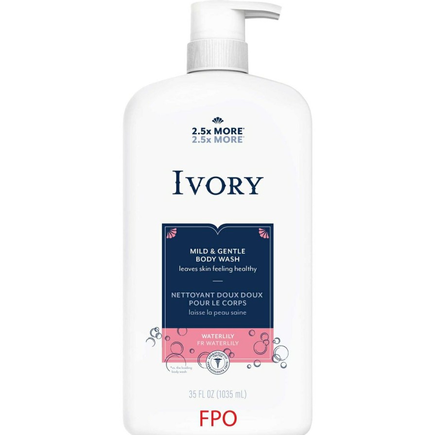 Beauty * | Cheap Ivory Mild And Gentle Water Lily Body Wash 35 Oz.