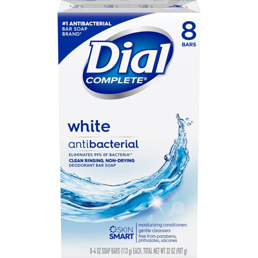 Beauty * | Brand New Dial White Antibacterial Soap 8, 4 Oz. Bars