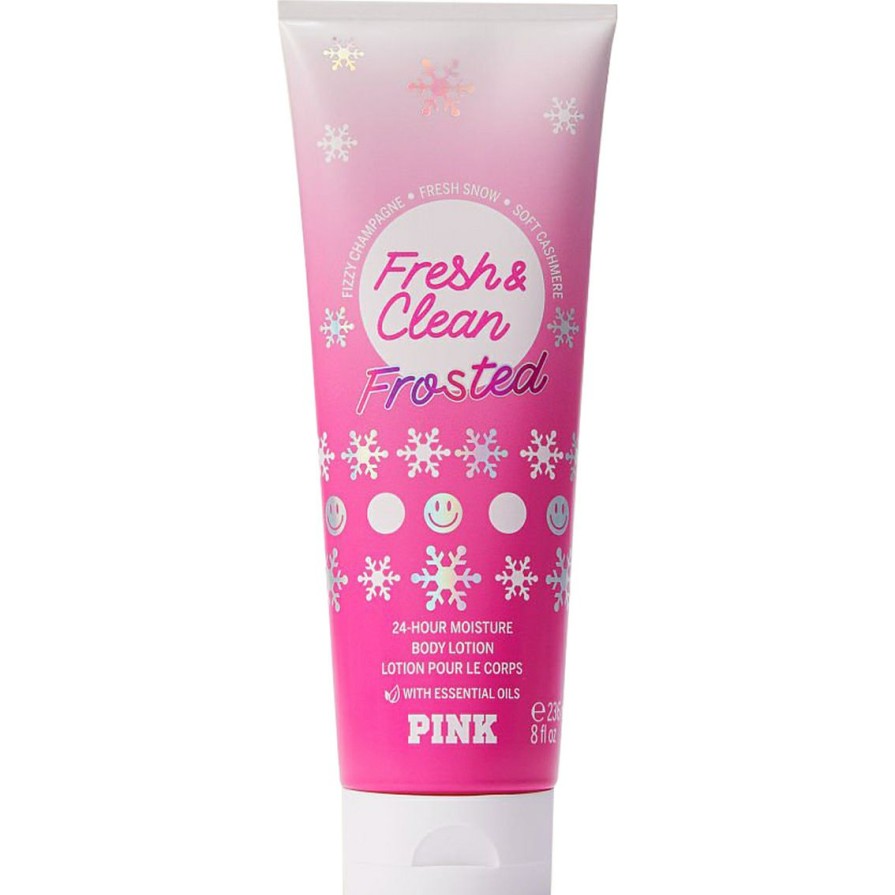 Beauty * | Cheapest Victoria'S Secret Pink Fresh And Clean Frosted Body Lotion 8 Oz.