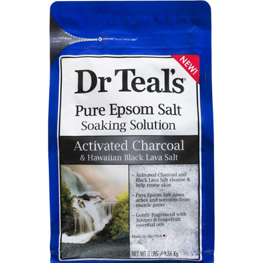 Beauty * | Outlet Dr Teal'S Charcoal Salt Soaking Solution 48 Oz.