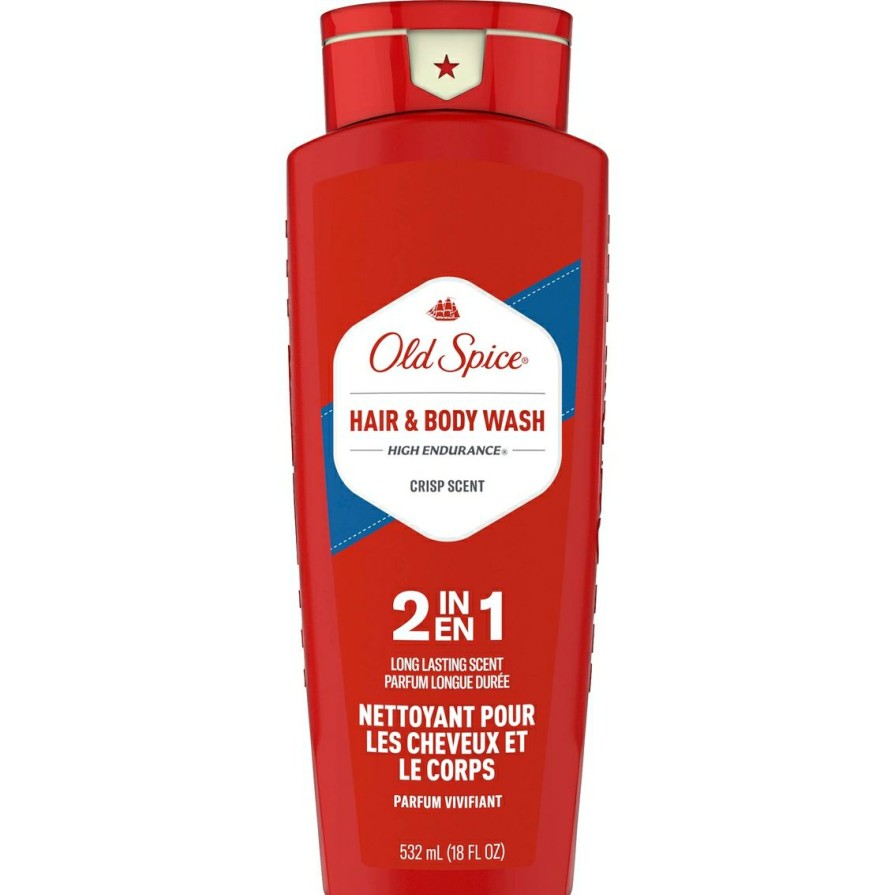 Beauty * | Best Deal Old Spice Crisp Scent High Endurance 2 In 1 Hair And Body Wash 18 Oz.