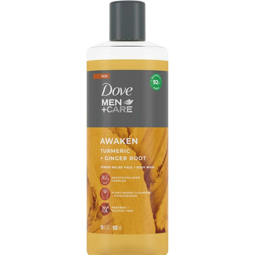 Beauty * | Budget Dove Men+Care Body Wash Turmeric