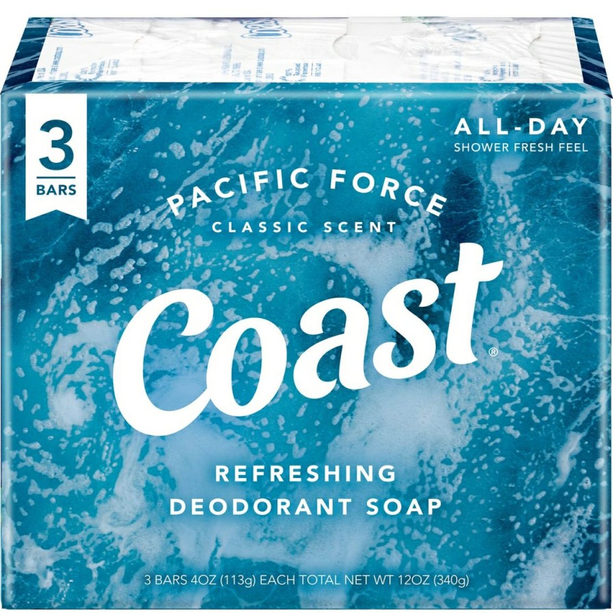 Beauty * | Best Sale Coast Pacific Force Bar Soap 3 Pk., 4.5 Oz.