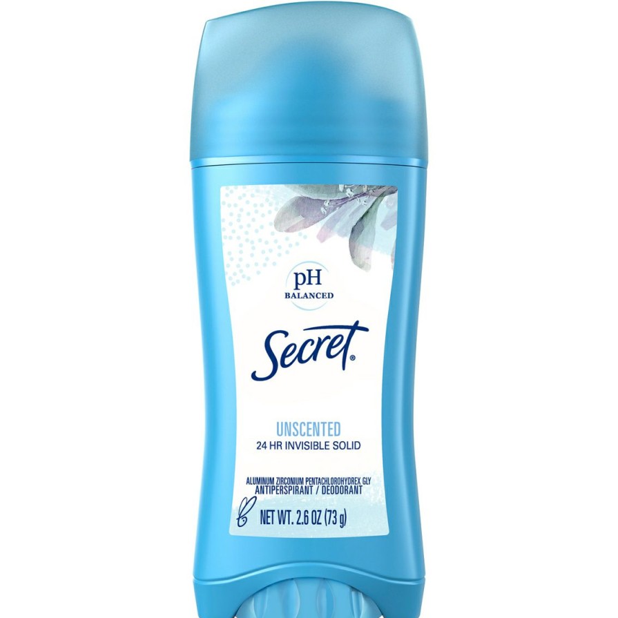 Beauty * | Hot Sale Secret Unscented Invisible Solid Antiperspirant Deodorant