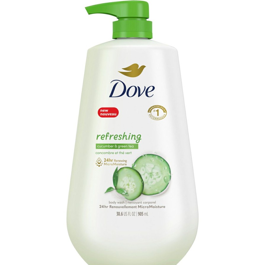 Beauty * | Top 10 Dove Body Wash Cucumber And Green Tea 30.6 Oz With Pump