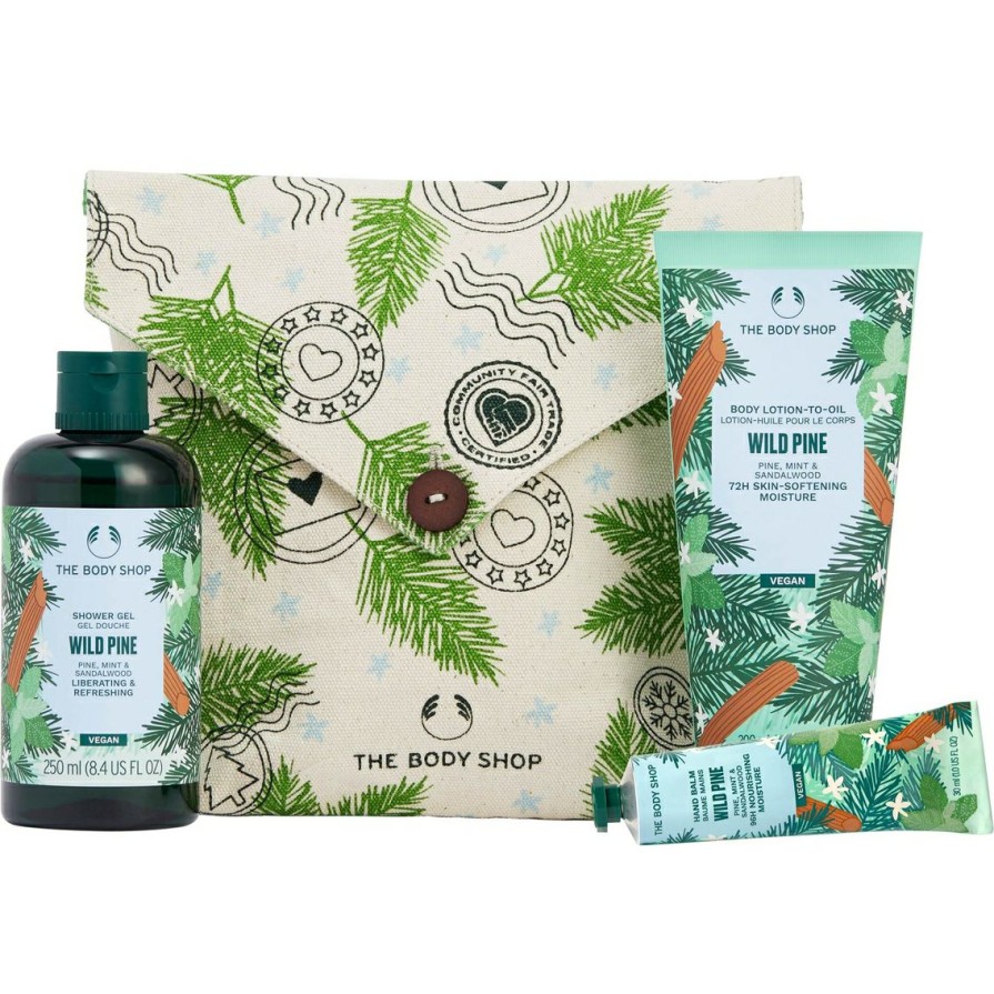 Beauty * | Top 10 The Body Shop Pine And Divine Essentials 3 Pc. Gift Set