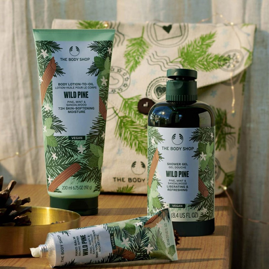 Beauty * | Top 10 The Body Shop Pine And Divine Essentials 3 Pc. Gift Set