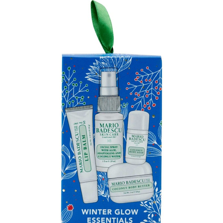 Beauty * | Best Reviews Of Mario Badescu Winter Glow Essential 4 Pc. Set