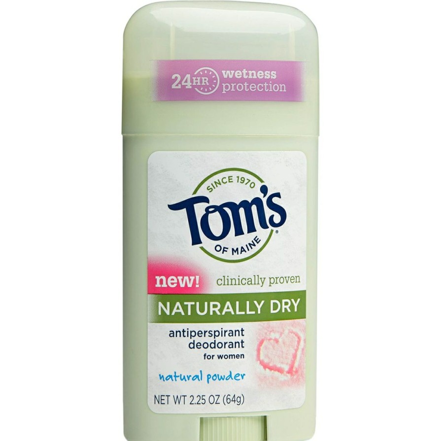 Beauty * | Discount Tom'S Of Maine Women'S Naturally Dry Antiperspirant Deodorant, Natural Powder Scent