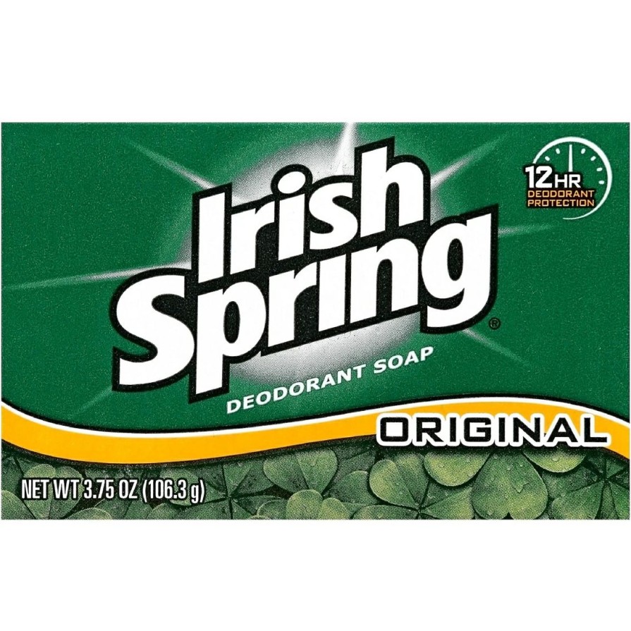 Beauty * | Best Sale Irish Spring Original Deodorant Soap Bar, 3.75 Oz.