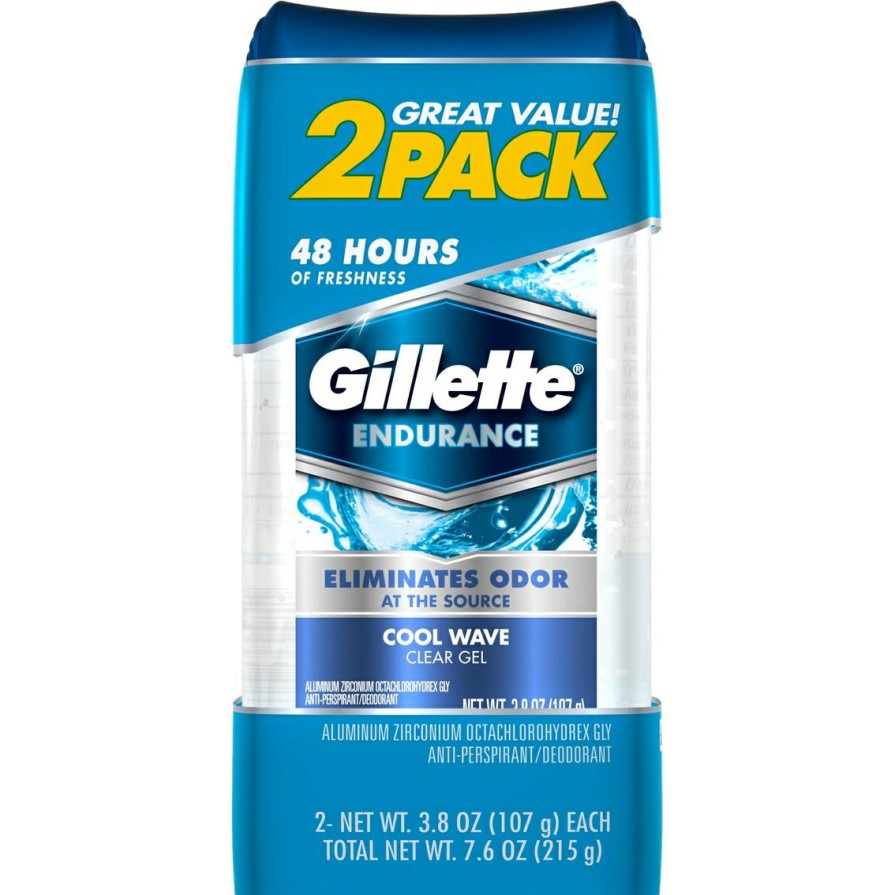 Beauty * | Outlet Gillette Cool Wave Clear Gel Antiperspirant Deodorant 2 Pk.