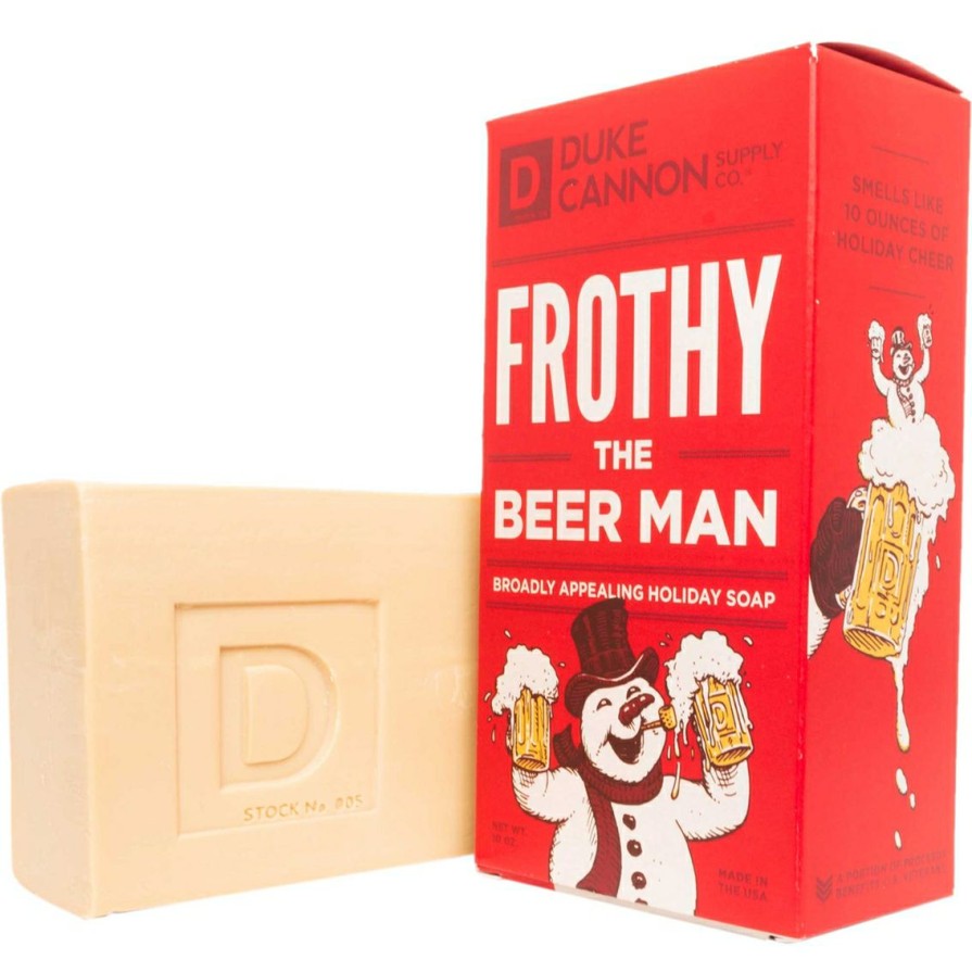 Beauty * | Best Reviews Of Duke Cannon Frothy The Beer Man Soap