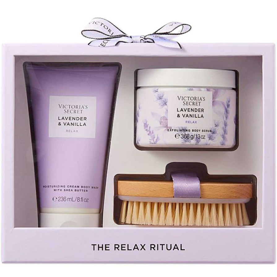 Beauty * | Best Reviews Of Victoria'S Secret Lavender & Vanilla Gift Set 3 Pc.