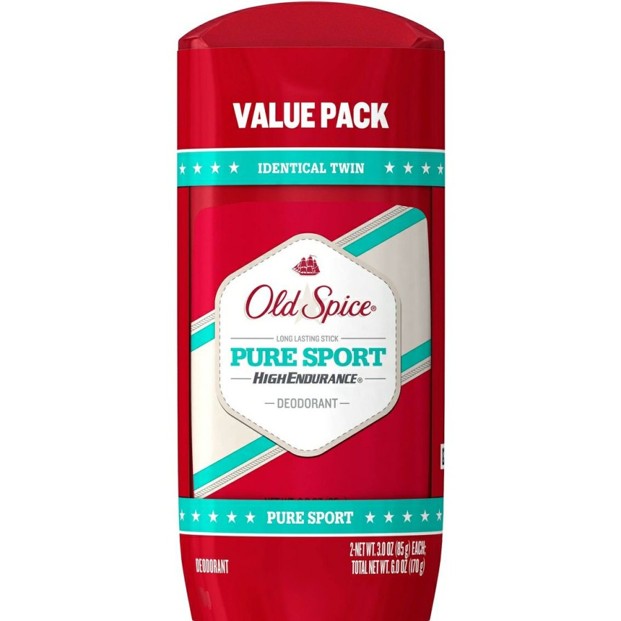 Beauty * | Deals Old Spice High Endurance Pure Sport Deodorant Twin Pack