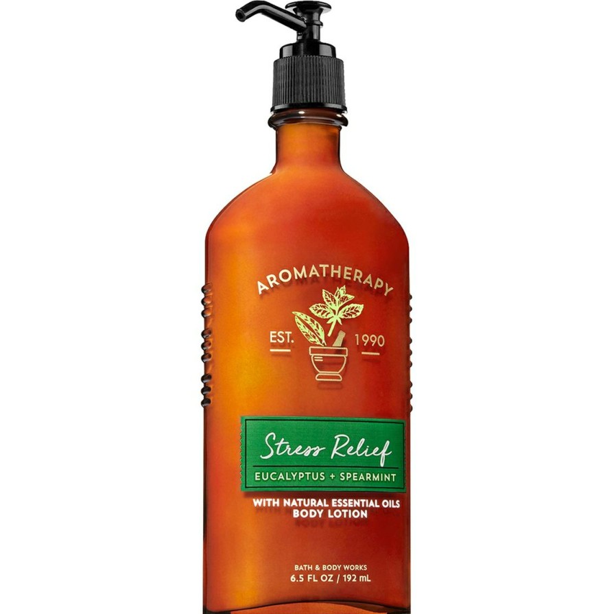 Beauty * | Best Sale Bath & Body Works Aromatherapy Stress Relief Eucalyptus And Spearmint Body Lotion