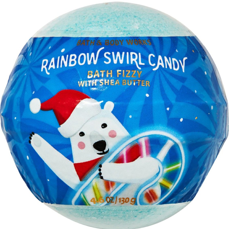 Beauty * | Buy Bath & Body Works Merry & Bright Bath Fizzy Rainbow Swirl Candy