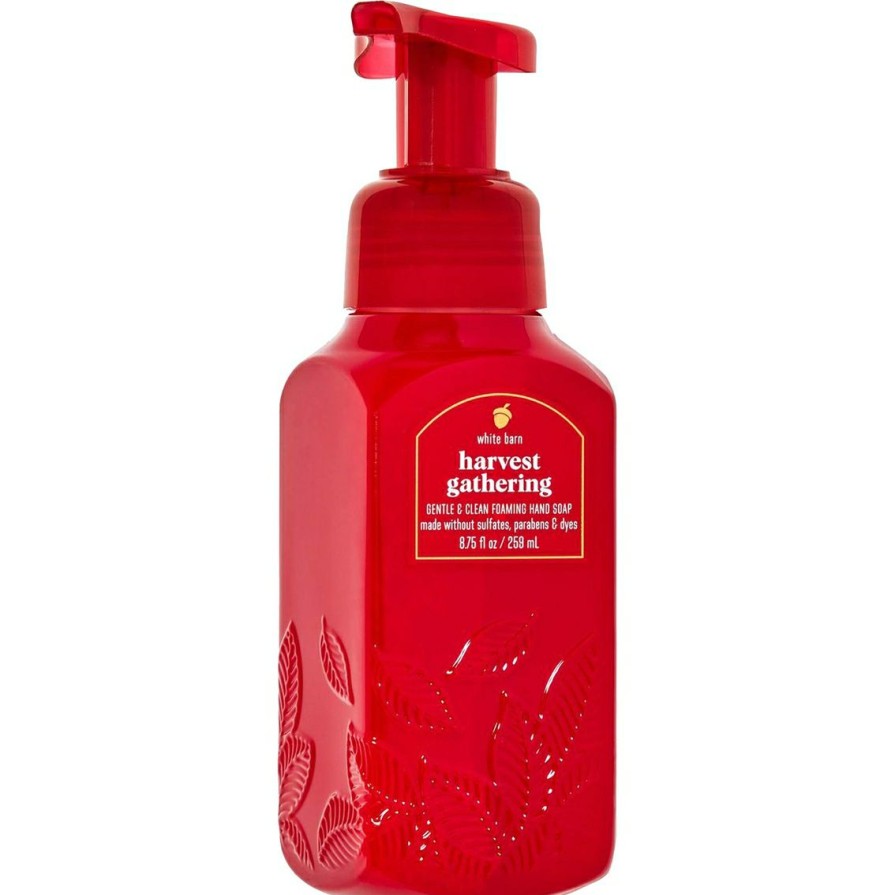 Beauty * | Hot Sale Bath & Body Works Tooled Leaf Vessel Harvest Gathering Gentle Foaming Soap 8.75 Oz.