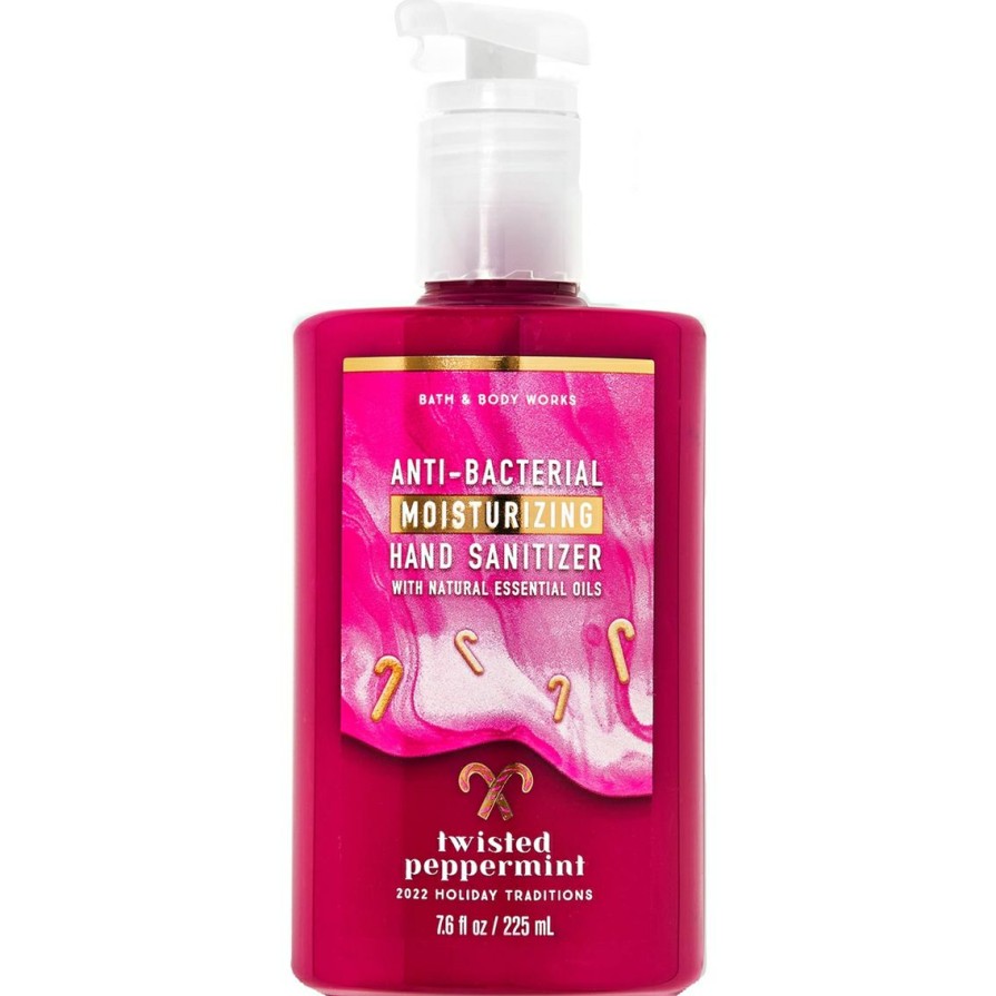 Beauty * | Flash Sale Bath & Body Works Twisted Peppermint Moisturizing Hand Sanitizer 7.6 Oz.