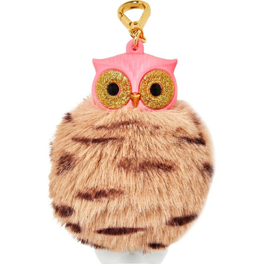 Beauty * | Best Deal Bath & Body Works Owl Pom Pocketbac Clip