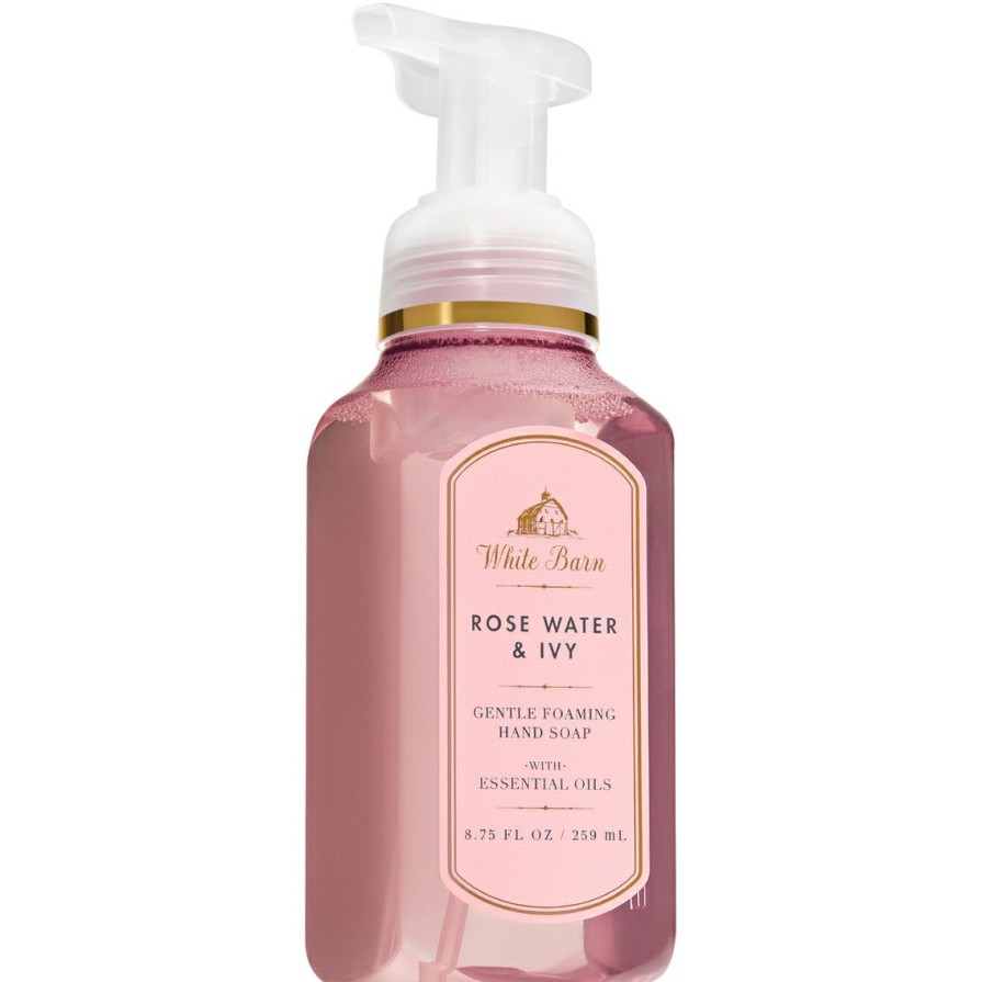 Beauty * | Coupon Bath & Body Works White Barn Color Rosewater And Ivy Foaming Hand Soap