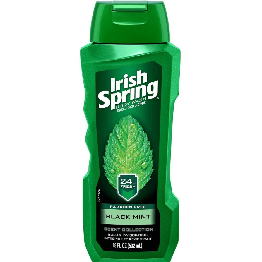 Beauty * | Cheap Soft Soap Irish Spring Black Mint Body Wash 18 Oz.