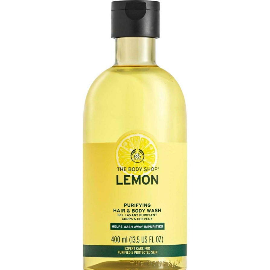 Beauty * | New The Body Shop Lemon Purifying Hair And Body Wash