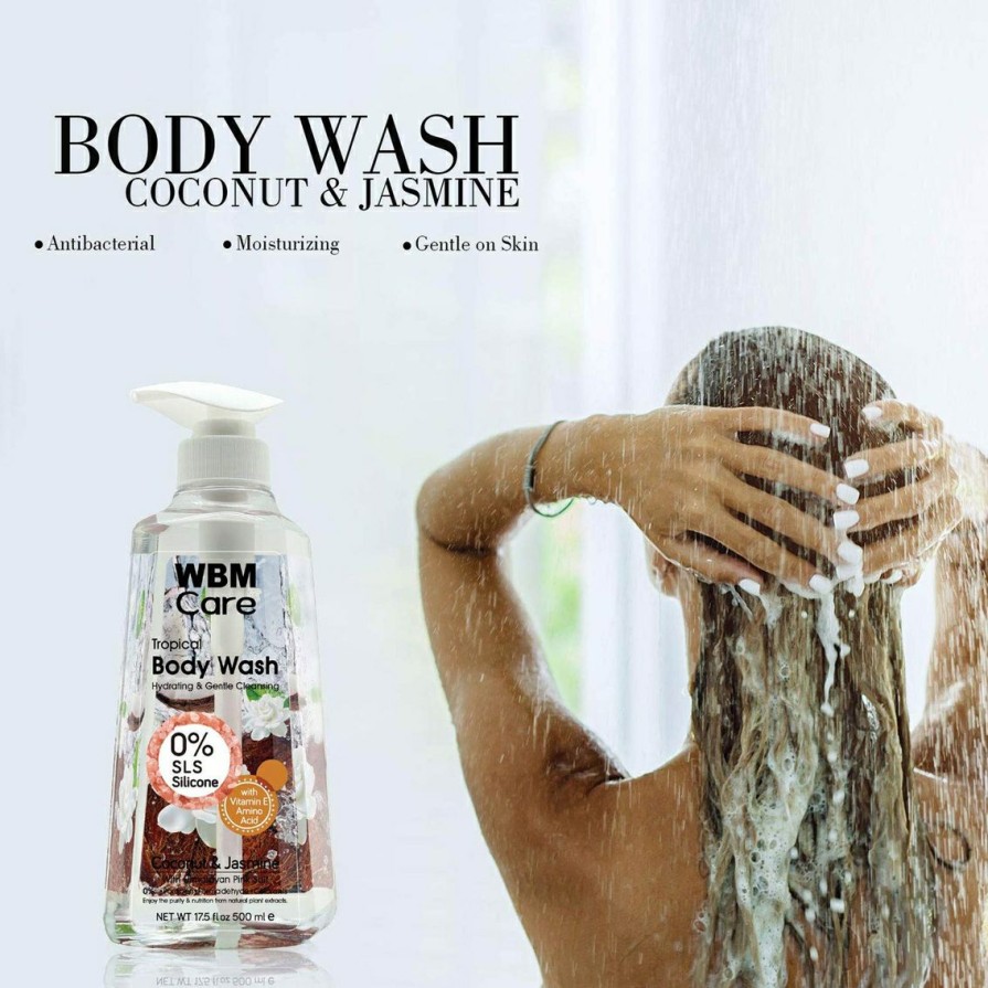 Beauty * | Deals Wbm Care Coconut And Jasmine Body Wash 3 Pk.