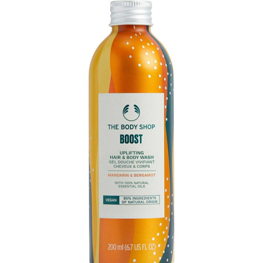 Beauty * | Best Pirce The Body Shop Mandarin And Bergamot Boost Uplifting Hair & Body Wash