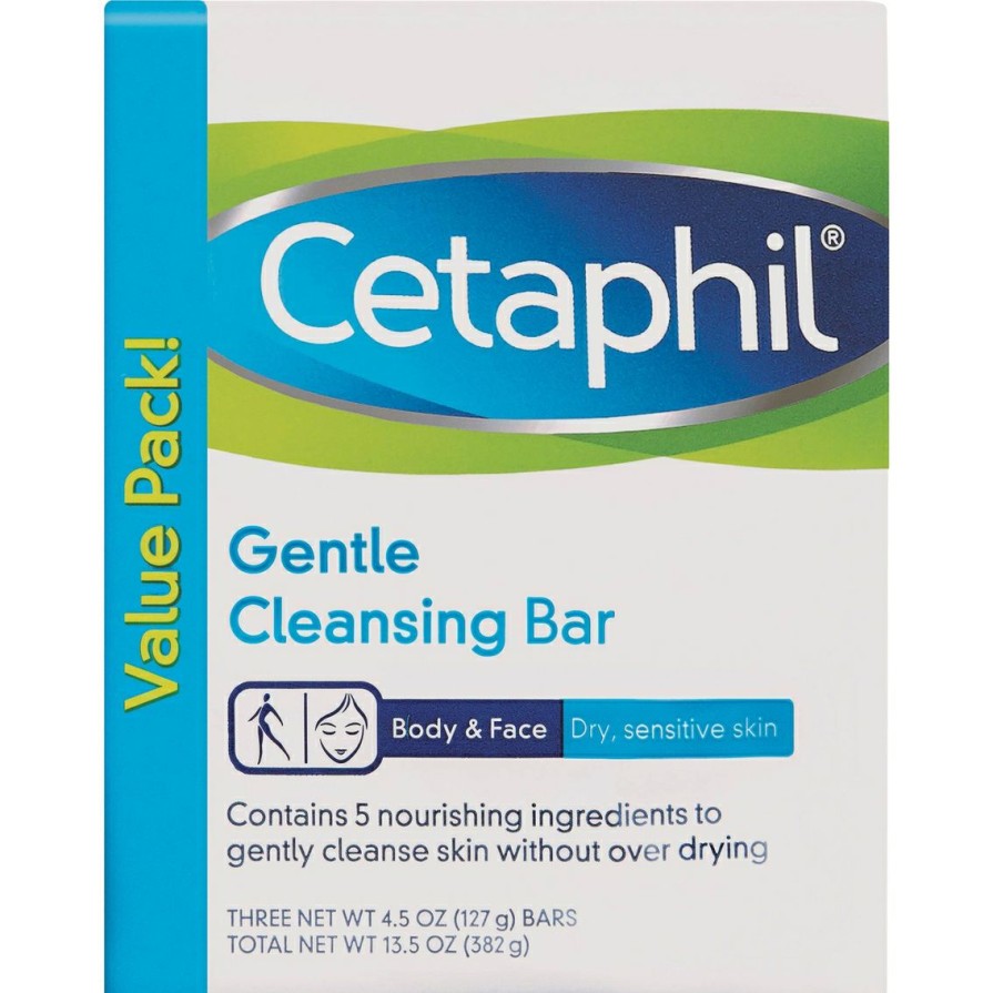 Beauty * | Outlet Cetaphil Gentle Cleansing Bar 3 Pk.