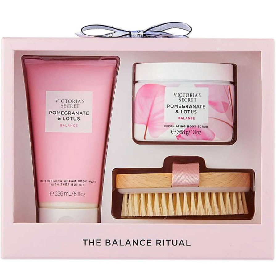 Beauty * | Flash Sale Victoria'S Secret Pomegranate & Lotus Gift Set 3 Pc.