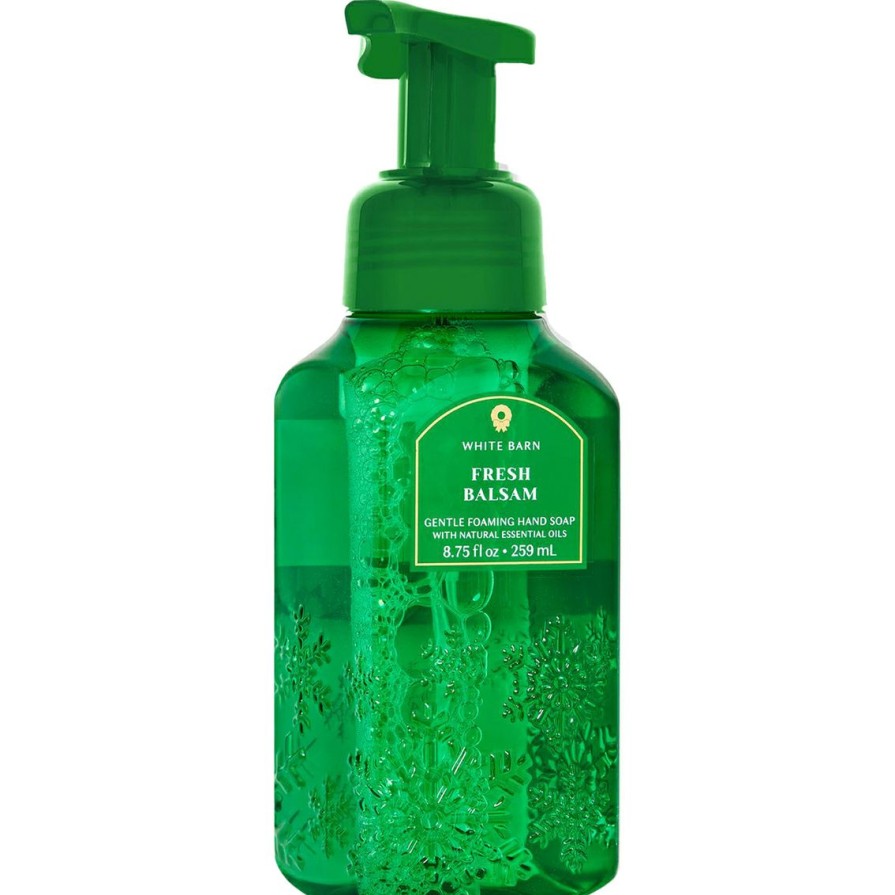 Beauty * | Top 10 Bath & Body Works Snowflake Tooled: Foaming Soap Fresh Balsam