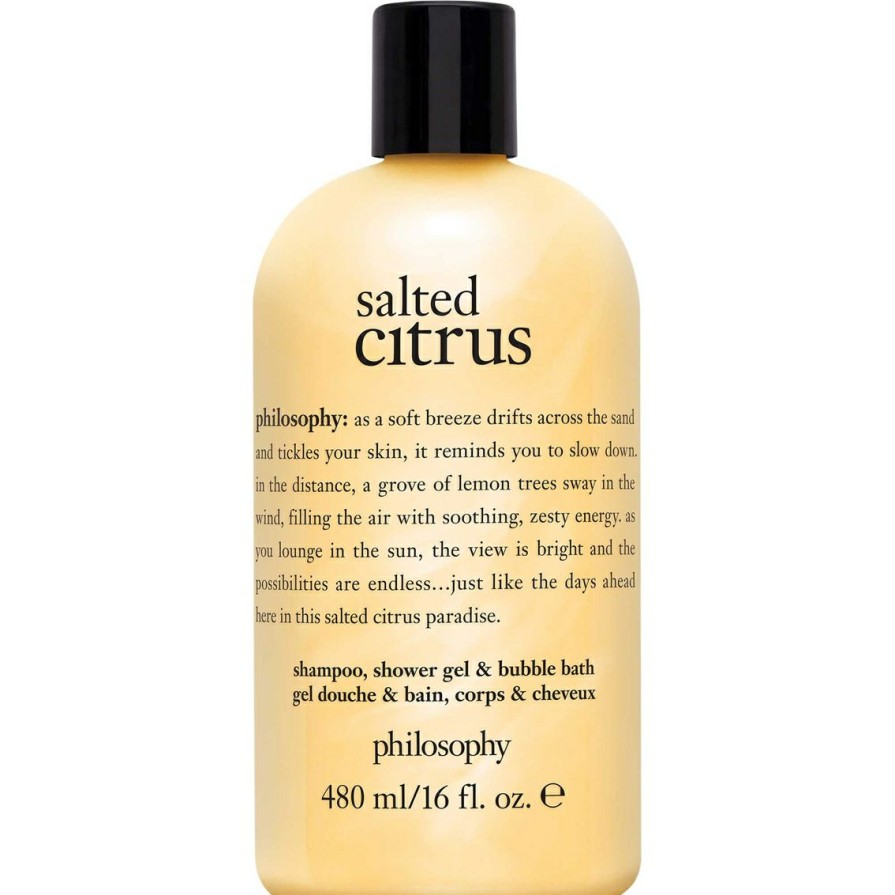 Beauty * | Buy Philosophy Salted Citrus Shampoo, Shower Gel And Bubble Bath