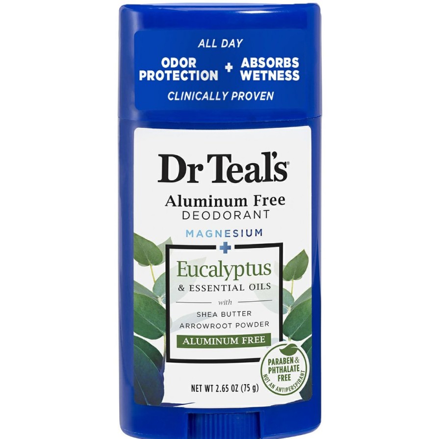 Beauty * | Cheapest Dr Teal'S Eucalyptus And Spearmint Deodorant, 2.65 Oz.