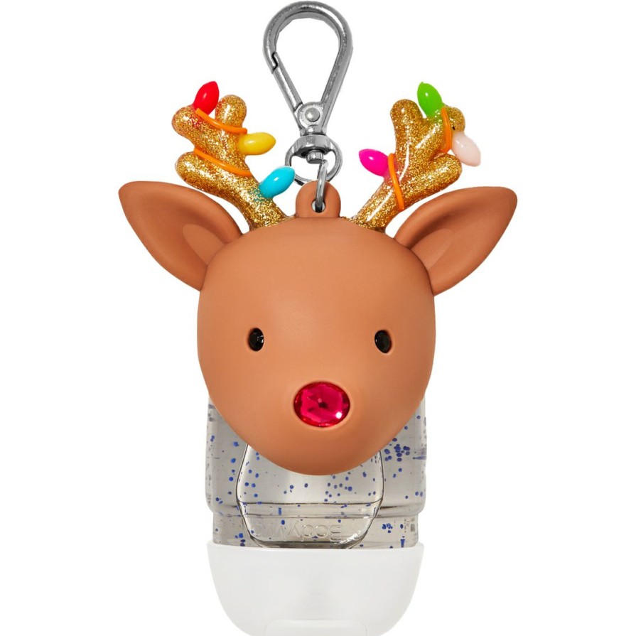 Beauty * | Best Sale Bath & Body Works Led Reindeer Antlers Pocketbac Clip Hand Sanitizer