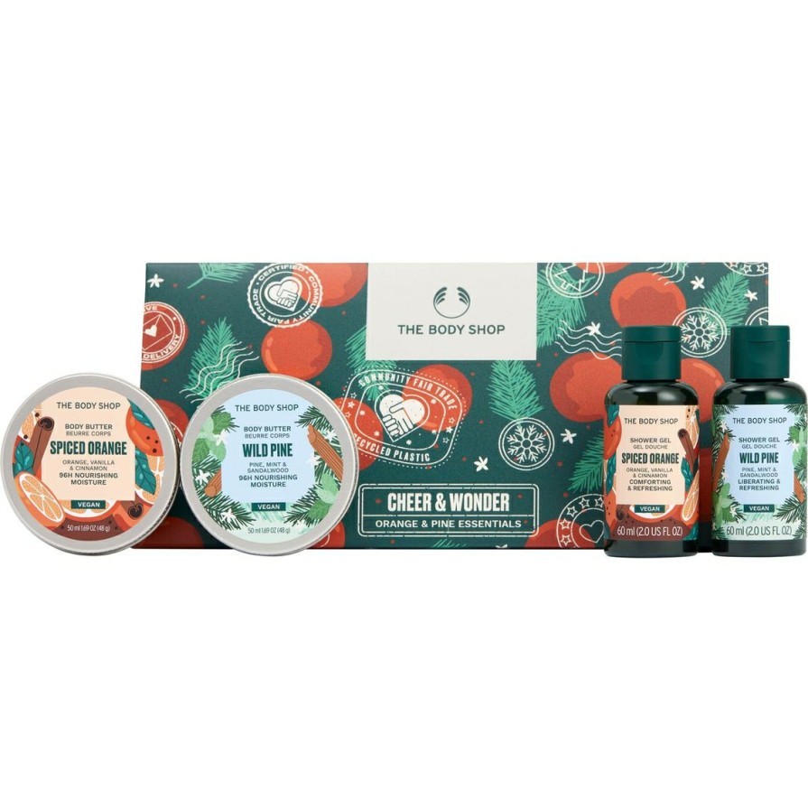 Beauty * | New The Body Shop Cheer And Wonder Essentials 4 Pc. Gift Set